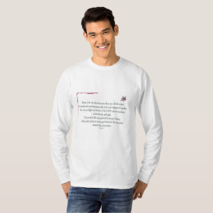 Psalm 1:1-3, Blessed is degene die: T-shirt