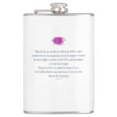 PSALM 1:1-3 met Paarse ventilator Heupfles (Voorkant)