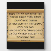 Psalm 1:1-3 Plaque Fotoplaat (Voorkant)