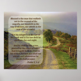 PSALM 1, 1-3 POSTER