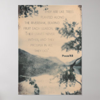 Psalm 1:3 Poster