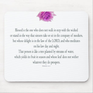 Psalm 1, Bless the One not, Pink Flower Muismat