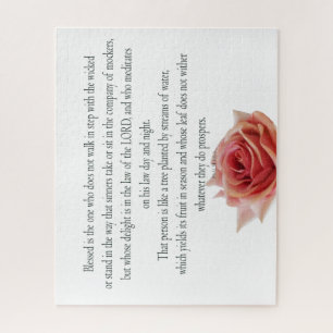 Psalm 1, dag en nacht, waterstromen, legpuzzel