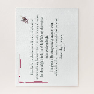 Psalm 1, dag en nacht, waterstromen, legpuzzel