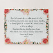 Psalm 1, Floral Borders, Oil, Blessed is the one; Legpuzzel (Horizontaal)