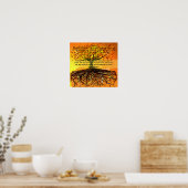 Psalm 1 - Gezegend is de man die Walketh Poster (Keuken)