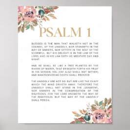 Psalm 1 Gezegend is het man Poster