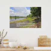 Psalm 1 het Poster van de Manuscript (horizontaal  (Keuken)