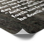 Psalm 1 het Poster van de Manuscript, Versie B (Hoek)