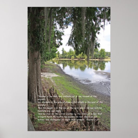 Psalm 1 het Poster van de Manuscript, Versie C (Voorkant)