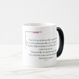 Psalm 1 Kunst - Gezegende Rechtvaardige met Bloemo Magische Mok