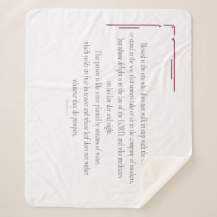 PSALM 1 loopt niet stapsgewijs met het geschopt Sherpa Deken