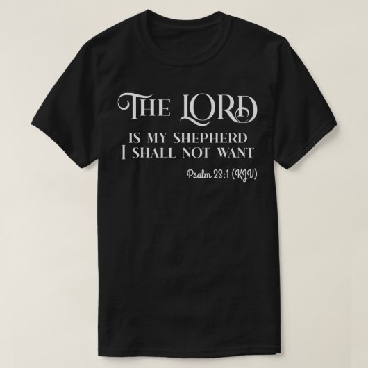 Psalm 231 Bijbelscript T-shirt (Design voorkant)