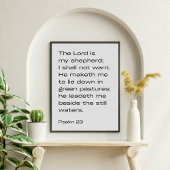 Psalm 23:1–2 –  Desert Faith Minimalist Poster