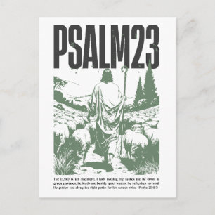 Psalm 23:1-3 “De Heere is mijn Herder” Briefkaart