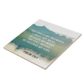 Psalm 23 1-3 De LORD is mijn Shepherd Tegeltje (Zijkant)