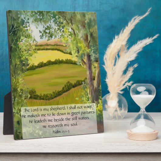 Psalm 23:1-3 fotoplaat (Zijkant)