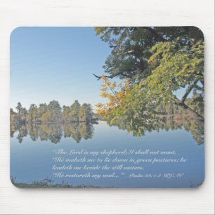 Psalm 23: 1-3 Scriptbeveiliging Mousepad Muismat