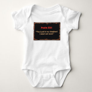 Psalm 23:1 Bijbeltekst Christelijk Baby Babykledin Romper