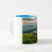 Psalm 23:1 Bijbelvers Mok (Voorkant links)