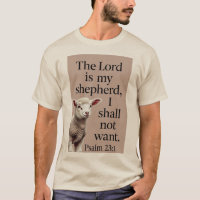 Psalm 23:1 Christelijk Lam Heren T-shirt