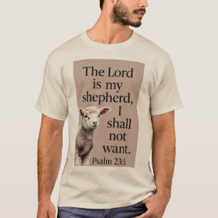 Psalm 23:1 Christelijk Lam Heren T-shirt
