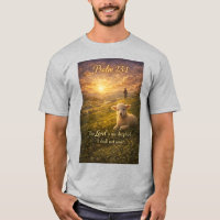 Psalm 23:1 Christelijk Lam Heren T-shirt
