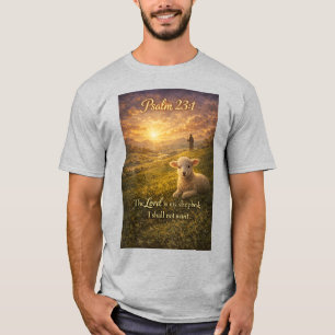 Psalm 23:1 Christelijk Lam Heren T-shirt