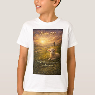 Psalm 23:1 Christelijk Lam Kind T-shirt