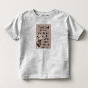 Psalm 23:1 Christelijk Lam T-shirt voor Peuters