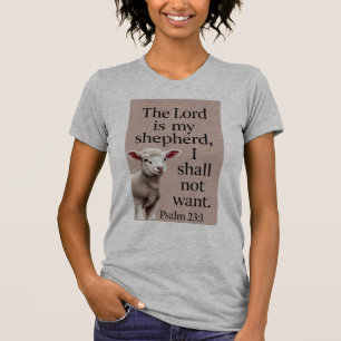 Psalm 23:1 Christelijk Lam Vrouwen T-shirt