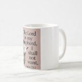 Psalm 23:1 Christelijke Lam Koffiemok (Voorkant rechts)