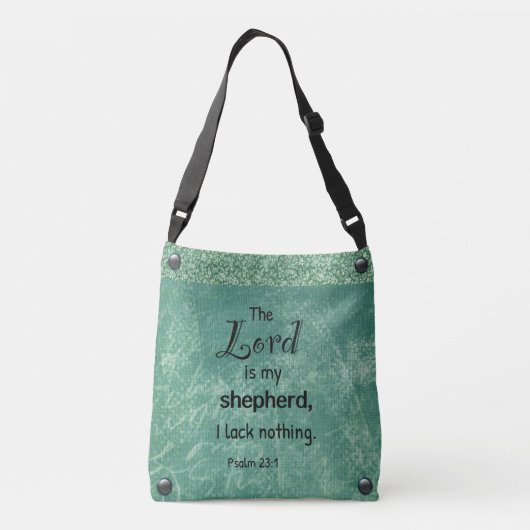 Psalm 23:1 Cross Body Bag Crossbody Tas (Achterkant)