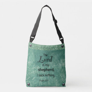 Psalm 23:1 Cross Lijkzak Crossbody Tas