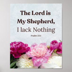 Psalm 23:1 De Heer is mijn Herder Poster