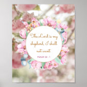 Psalm 23 : 1 - De Heer is mijn Sheperd Poster (Voorkant)
