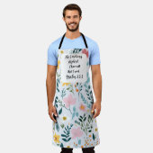 Psalm 23:1 Floral Apron Schort (Gedragen)