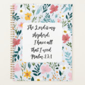 Psalm 23:1 Floral Planner (Voorkant)