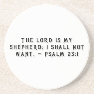 Psalm 23:1 Geschenkmok Zandsteen Onderzetter