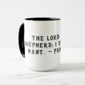 Psalm 23:1 Gift Mug (Devant gauche)