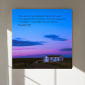Psalm 23:1 KJV décoration murale – Affiche d'écrit