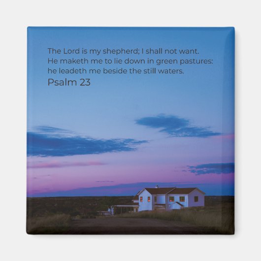 Psalm 23:1 KJV Scripture – Desert Faith Collection Magneet (Voorkant)