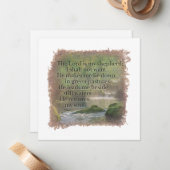 PSALM 23:1 - Personalized Notecard Notitiekaartje (Voorkant / Achterkant in situ)