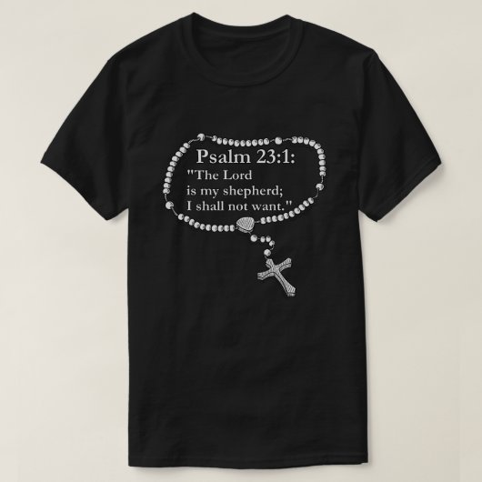Psalm 23:1: t-shirt (Design voorkant)