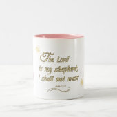 Psalm 23:1  tweekleurige koffiemok (Center)