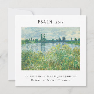 Psalm 23:2 Bijbelse Verse Post-kaart Kaart