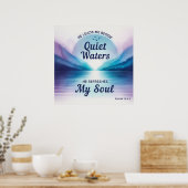 Psalm 23:2 Christelijk Poster (Keuken)