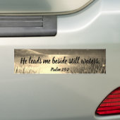 Psalm 23:2 Christelijke Bumpersticker van de Manus (Op auto)