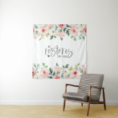 Psalm 23:3 Hij herstelt mijn zielenbijbelvers en R Wandkleed (In situ)