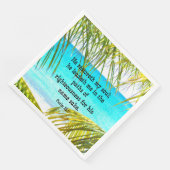 Psalm 23:3 Schriftgedeelte: Hij herstelt mijn ziel Servetten (Hoek)